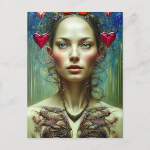 Prachtige Valentijn Goddess Briefkaart