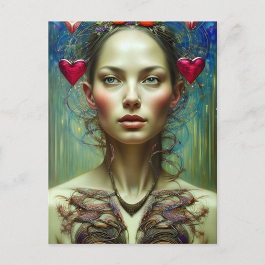 Prachtige Valentijn Goddess Briefkaart (Voorkant)