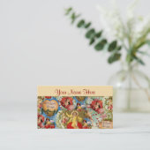 Prachtige  Valentijn Love Cherub Collage Visitekaartje (Staand voorkant)