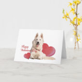 Prachtige Valentijnsdag van de Duitse herder Sheph Kaart (Gele Bloem)