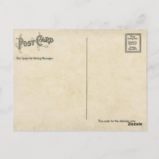 Prachtige  Vaudeville Dancer Briefkaart (Achterkant)