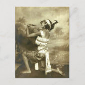 Prachtige  Vaudeville Dancer Briefkaart (Voorkant)