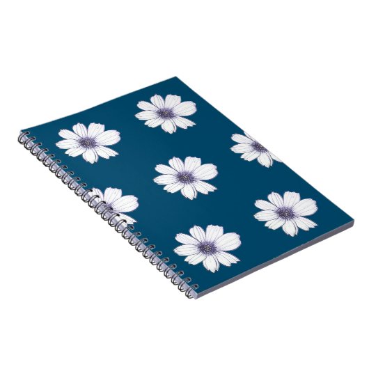 Prachtige ventilatorblauw Notitieboek (Rechterzijde)