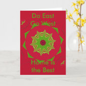 Prachtige verbazingwekkende Afrikaanse etnische st Kaart (Gele Bloem)