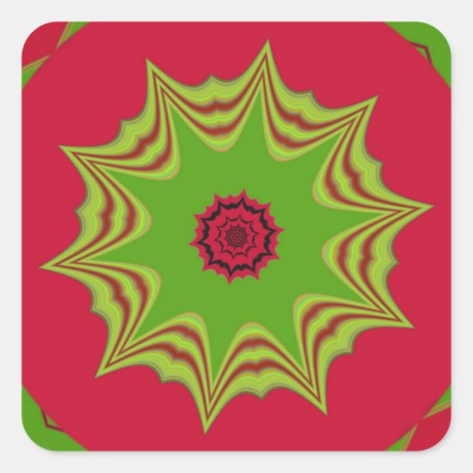 Prachtige verbazingwekkende Afrikaanse etnische st Vierkante Sticker (Voorkant)