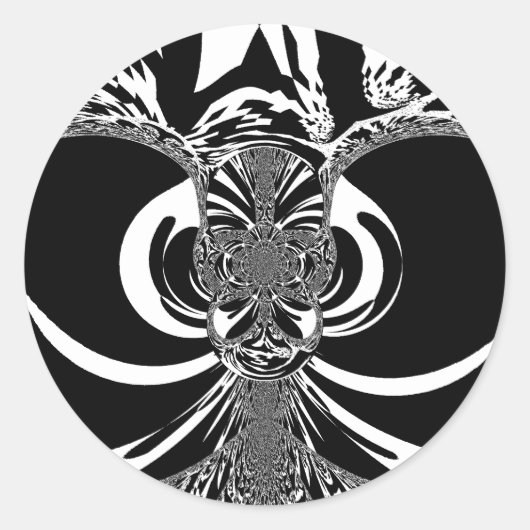 Prachtige verbazingwekkende Afrikaanse witte zwart Ronde Sticker (Voorkant)