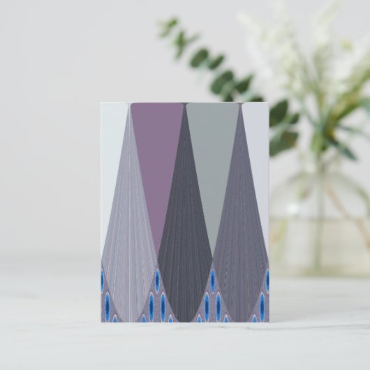 Prachtige verbazingwekkende Chevron Design Art Pri Briefkaart (Staand voorkant)