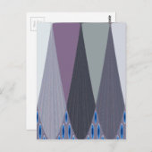 Prachtige verbazingwekkende Chevron Design Art Pri Briefkaart (Voorkant / Achterkant)