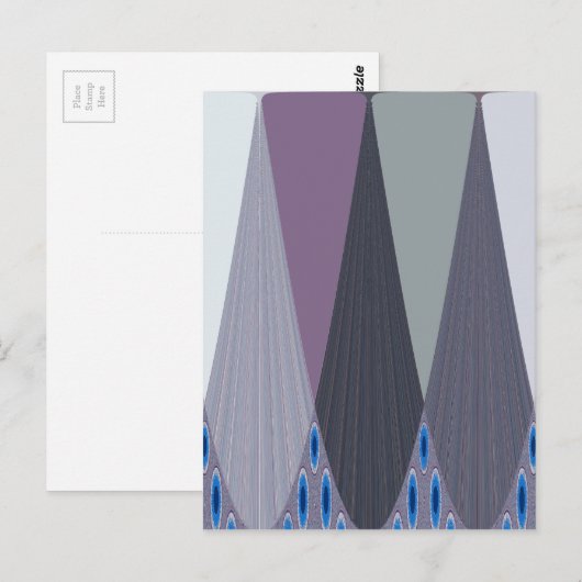 Prachtige verbazingwekkende Chevron Design Art Pri Briefkaart (Voorkant / Achterkant)