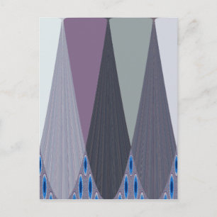 Prachtige verbazingwekkende Chevron Design Art Pri Briefkaart