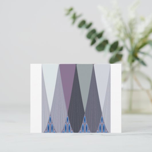 Prachtige verbazingwekkende Chevron Design Art Pri Briefkaart (Staand voorkant)