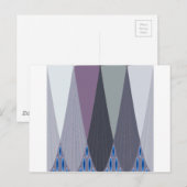 Prachtige verbazingwekkende Chevron Design Art Pri Briefkaart (Voorkant / Achterkant)