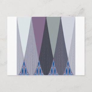 Prachtige verbazingwekkende Chevron Design Art Pri Briefkaart