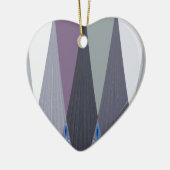 Prachtige verbazingwekkende Chevron Design Art Pri Keramisch Ornament (Links)