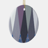 Prachtige verbazingwekkende Chevron Design Art Pri Keramisch Ornament (Rechts)