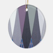 Prachtige verbazingwekkende Chevron Design Art Pri Keramisch Ornament (Links)