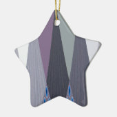 Prachtige verbazingwekkende Chevron Design Art Pri Keramisch Ornament (Links)