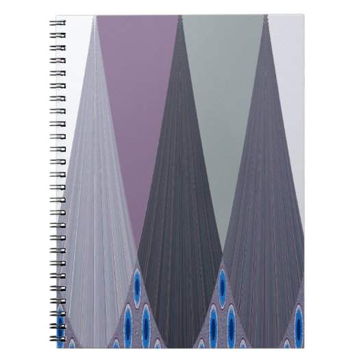 Prachtige verbazingwekkende Chevron Design Art Pri Notitieboek (Voorkant)
