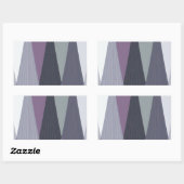 Prachtige verbazingwekkende Chevron Design Art Pri Rechthoekige Sticker (Vel)