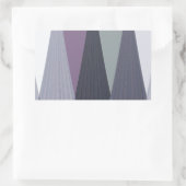 Prachtige verbazingwekkende Chevron Design Art Pri Rechthoekige Sticker (Tas)