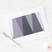 Prachtige verbazingwekkende Chevron Design Art Pri Rechthoekige Sticker (Envelop)