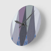 Prachtige verbazingwekkende Chevron Design Art Pri Ronde Klok (Hoek)