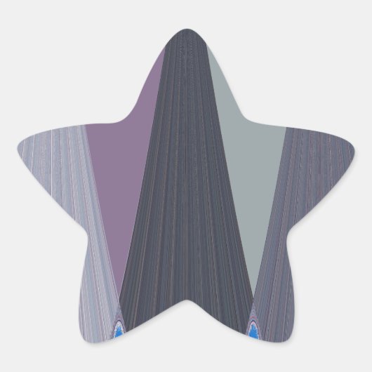 Prachtige verbazingwekkende Chevron Design Art Pri Ster Sticker (Voorkant)