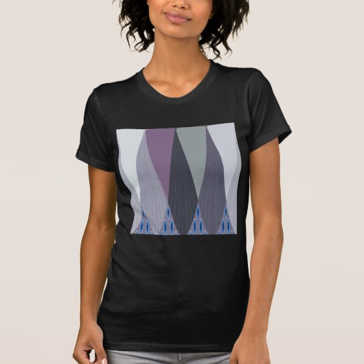 Prachtige verbazingwekkende Chevron Design Art Pri T-shirt (Voorkant)