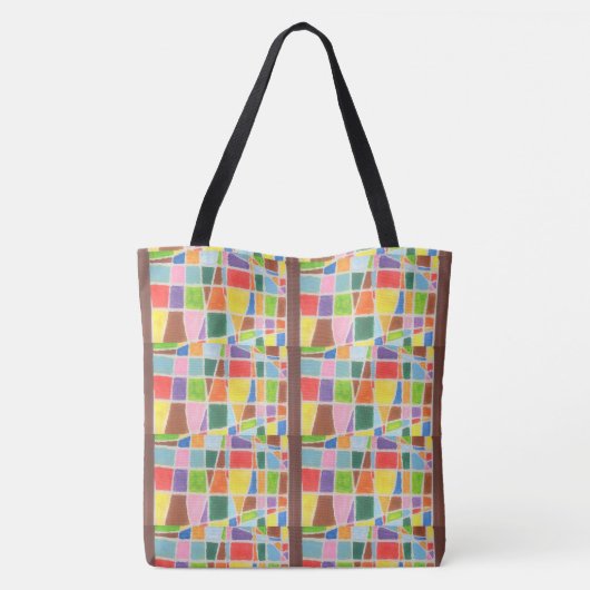 Prachtige verbazingwekkende Cool Happy Earth Kleur Tote Bag (Achterkant)