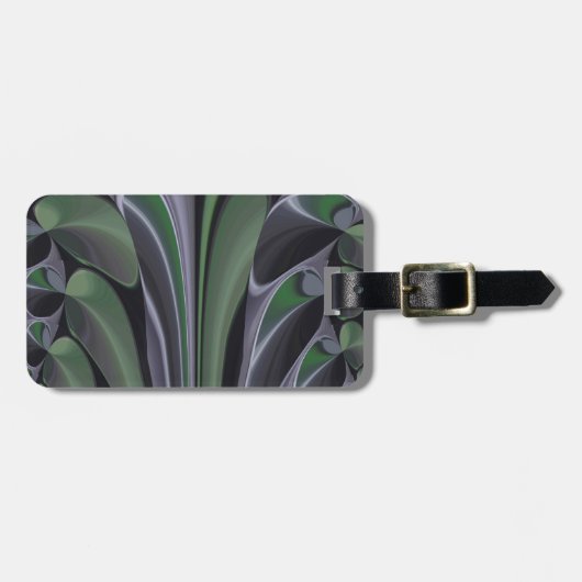 Prachtige Verbazingwekkende Groene Aurora Textuur  Bagagelabel (Voorkant horizontaal)