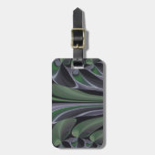 Prachtige Verbazingwekkende Groene Aurora Textuur  Bagagelabel (Voorkant verticaal)