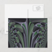 Prachtige Verbazingwekkende Groene Aurora Textuur  Briefkaart (Voorkant / Achterkant)