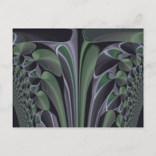 Prachtige Verbazingwekkende Groene Aurora Textuur  Briefkaart