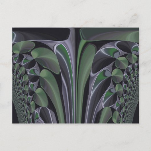 Prachtige Verbazingwekkende Groene Aurora Textuur  Briefkaart (Voorkant)