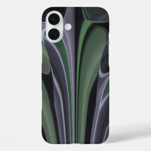 Prachtige Verbazingwekkende Groene Aurora Textuur iPhone 16 Plus Hoesje