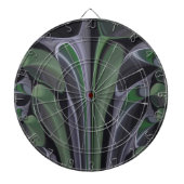 Prachtige Verbazingwekkende Groene Aurora Textuur  Dartbord (Voorkant)