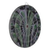 Prachtige Verbazingwekkende Groene Aurora Textuur  Dartbord (Voorkant Links)