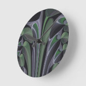 Prachtige Verbazingwekkende Groene Aurora Textuur  Ronde Klok (Hoek)