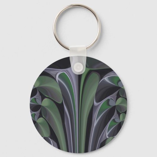Prachtige Verbazingwekkende Groene Aurora Textuur  Sleutelhanger (Voorkant)