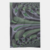 Prachtige Verbazingwekkende Groene Aurora Textuur  Theedoek (Verticaal)