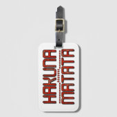 Prachtige verbazingwekkende in reliëf gemaakte rod bagagelabel (Voorkant (verticaal))