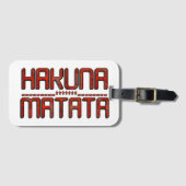 Prachtige verbazingwekkende in reliëf gemaakte rod bagagelabel (Voorkant (horizontaal))