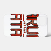 Prachtige verbazingwekkende in reliëf gemaakte rod Case-Mate iPhone case (Achterkant (horizontaal))