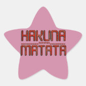 Prachtige verbazingwekkende in reliëf gemaakte rod ster sticker (Voorkant)