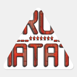 Prachtige verbazingwekkende in reliëf gemaakte rod sticker