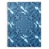 Prachtige verbazingwekkende iriserende blauwe cale notitieboek (Voorkant)