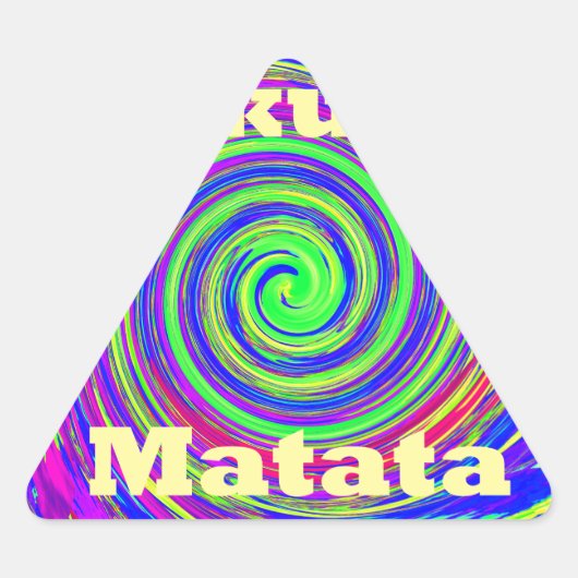 Prachtige verbazingwekkende kleurrijke werveling v sticker (Voorkant)