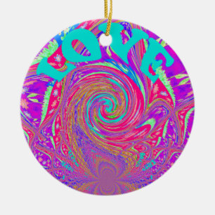 Prachtige Verbazingwekkende Liefde Werveltekst Kun Keramisch Ornament