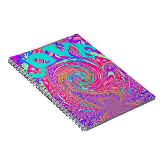 Prachtige Verbazingwekkende Liefde Werveltekst Kun Notitieboek (Rechterzijde)