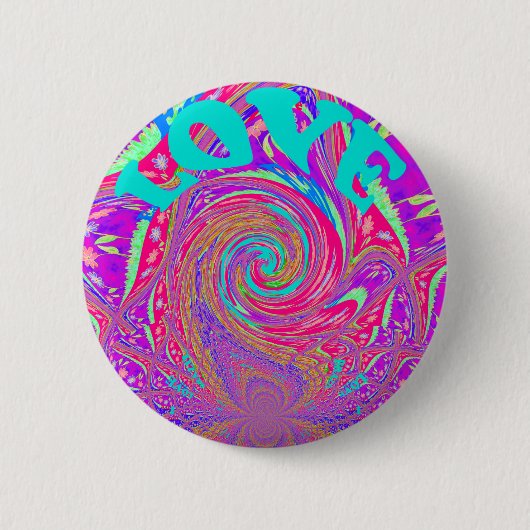 Prachtige Verbazingwekkende Liefde Werveltekst Kun Ronde Button 5,7 Cm (Voorkant)